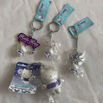 [초레어] 헬로키티 겨울 한정판 스노우 페어리 참 2000년제 세트