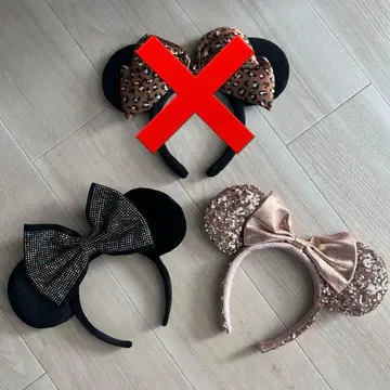미니 귀 머리띠 3세트