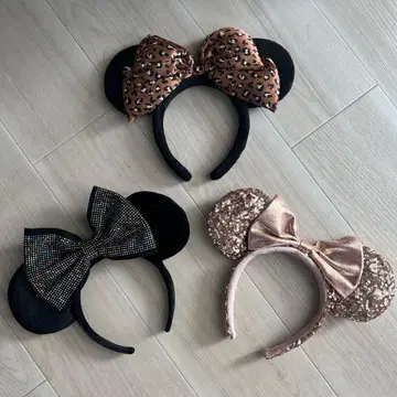 미니 귀 머리띠 3세트