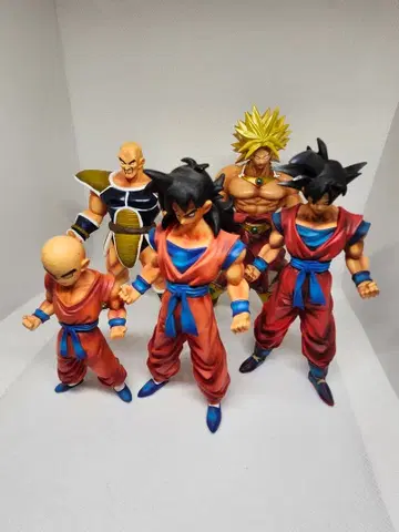 초채색 드래곤볼 피규어 5체 세트