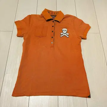 마크로나 오렌지 골프 피케 셔츠 S