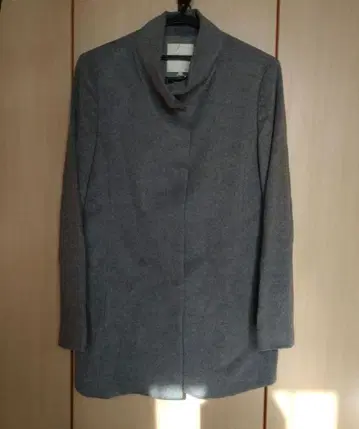 자유구 그레이 울 코트 42