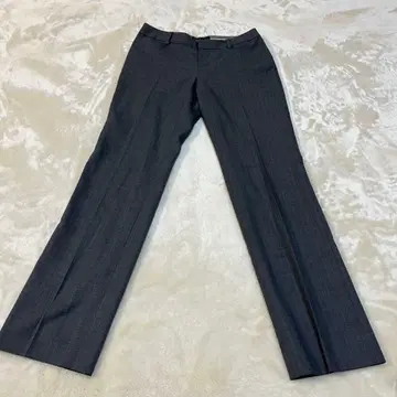 새상품급 INDIVI 스트라이프 그레이 수트 팬츠 38