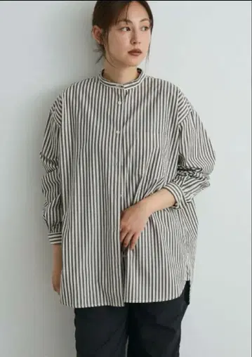 새상품 크라프트 스탠다드 부티크 밴드 카라 셔츠/25AW M 사이즈