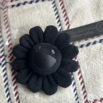 카이카이키키 무라카미 다카시 키 체인 블랙 꽃 키링 kaikaikiki