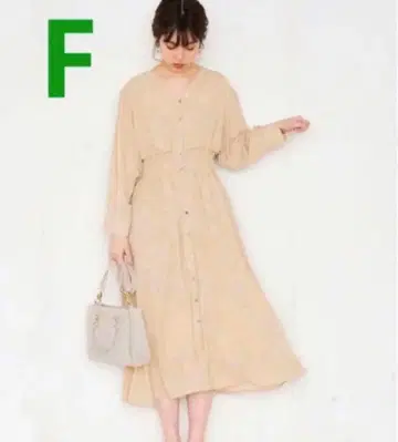 natural couture 선화 꽃무늬 프론트 오픈 원피스