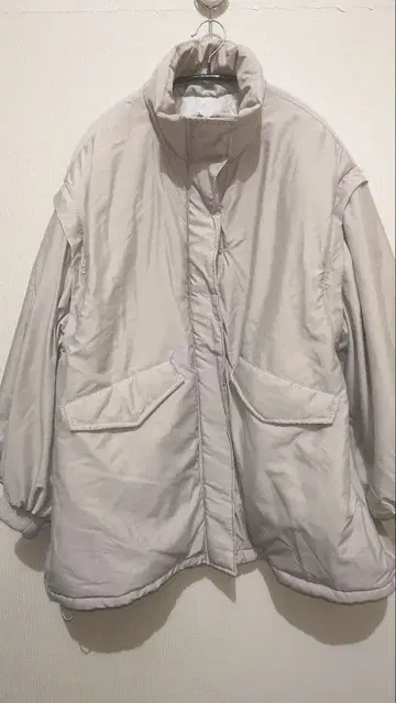 레트로걸 소매 2way 몬스터 자켓 라이트 그레이 프리 사이즈