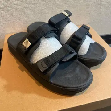 블랙 샌들 조정 가능 스트랩