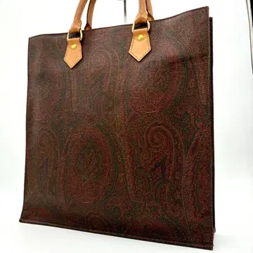 [ 새상품급 ] 에트로 토트백 페이즐리 무늬 브라운 PVC 가죽