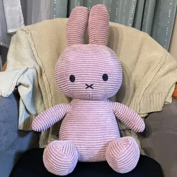 연보라색 토끼형 봉제 인형 약 40cm