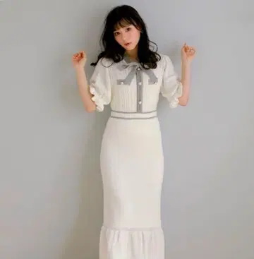 [ 새상품급 ] evelyn 머메이드 니트 원피스