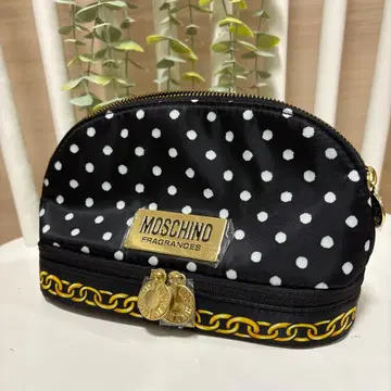 미사용 새상품 MOSCHINO 도트 무늬 파우치