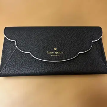 케이트 스페이드 블랙 가죽 장지갑