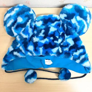 디즈니 리조트 미키 팬캡 카모플라쥬 블루 파랑