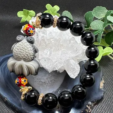 태극석 금붕어 오닉스 팔찌