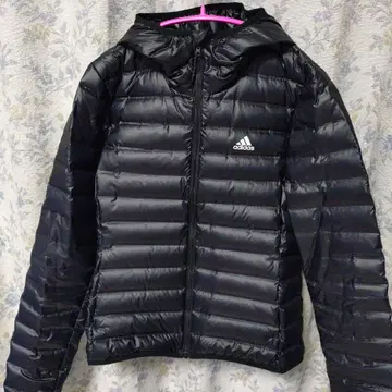adidas 후드 부착 경량 다운 자켓 M 블랙