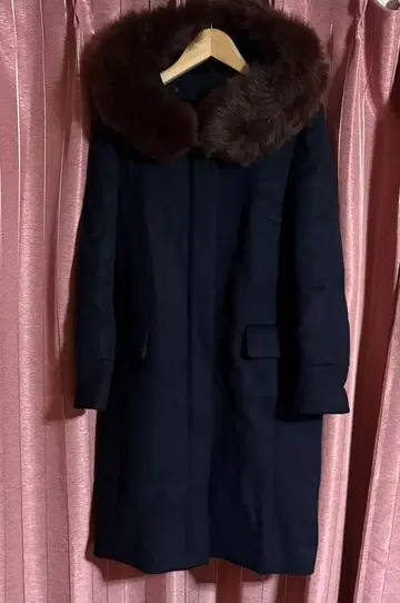 JUSGUTTY 네이비 롱 코트 사이즈 1