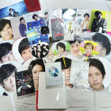 아라시 부채 니노미야 카즈나리 DVD 포함 미니 부채 굿즈 한정판 모음