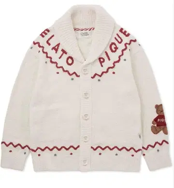 새상품급 젤라피케 홀리데이 노르딕 숄 가디건