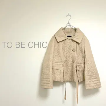 TO BE CHIC 퀼팅 자켓 숏코트 46 빅 사이즈