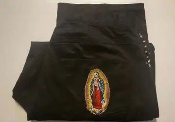 Subciety 블랙 성모 마리아 자수 서브사이에티