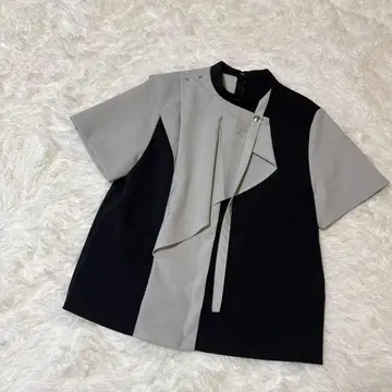 [택 포함 새상품] UNITED TOKYO 바벨 플레어 블라우스 속건성