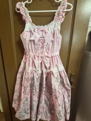 BABY 딸기 자수 오버롤 스커트