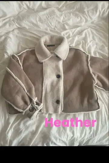 [ 구제 의류 ] Heather 무스탕 라이더스 숏 코트