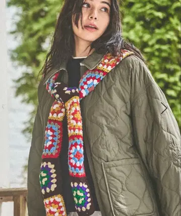 니코앤드 오리지널 후드 부착 머플러