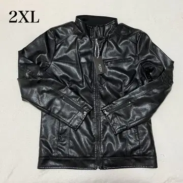 미사용 새상품 FCYTZ 페이크 가죽 자켓 블랙 2XL 라이더스