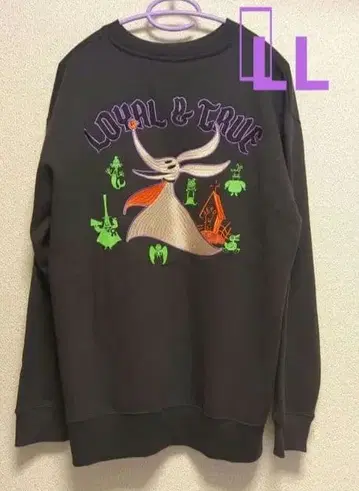 SALE 나이트메어 제로 맨투맨 속기모 자수 LL