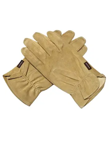 VOLVO vintage suede leather hand globe