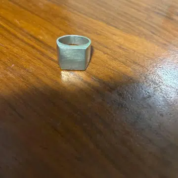 실버 스퀘어탑 반지 925 각인 있음