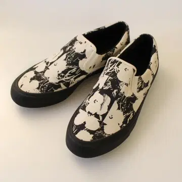 UNIQLO 앤디 워홀 꽃무늬 프린트 슬립온 스니커즈 28cm