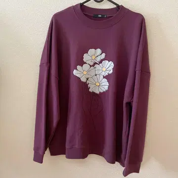 꽃무늬 프린트 퍼플 트레이닝복