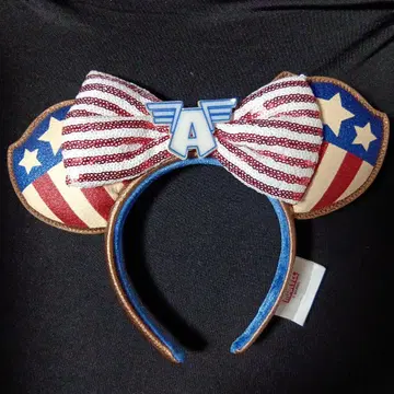 [해외 디즈니 한정] MARVEL 캡틴 아메리카 국기풍 머리띠