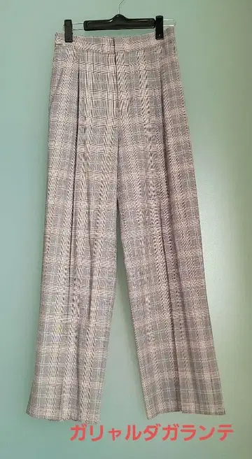 개럴개런트 와이드 벤츠 팬츠 브라운 x 체크