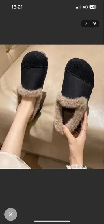 여성용 속기모 겨울 모카신