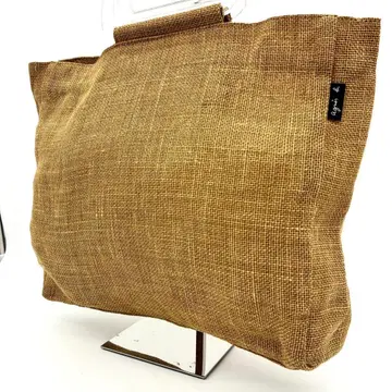 아네스베 린넨 주트 토트백 핸드백 클리어 핸들