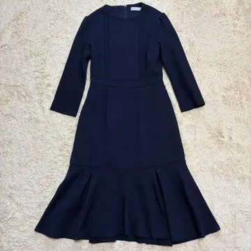 [레어] 셀포드 레이스 절개 머메이드 네이비 이시하라 사토미 착용 모델