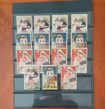 [미국 캐릭터] 미키 & 베티 & 뽀빠이 각 5장 세트 쇼와 딱지