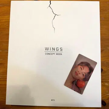 BTS WINGS CONCEPT BOOK 지민 포토 카드 포함
