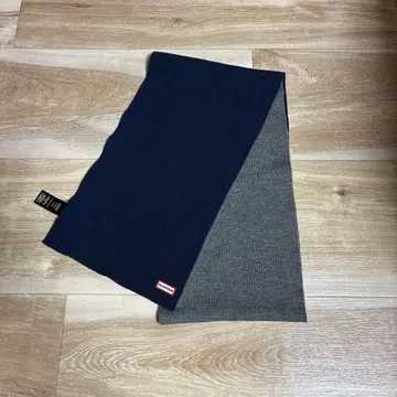 Hunter 리버서블 머플러 네이비 그레이