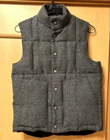 신사 트위드 다운 베스트