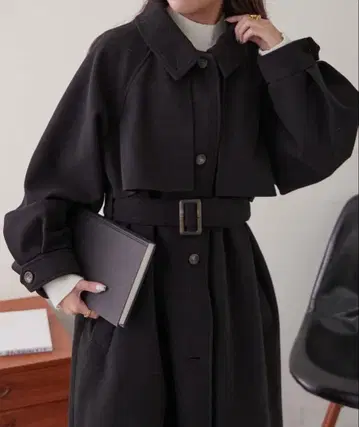 어레인지 컬러 미들 기장 코트