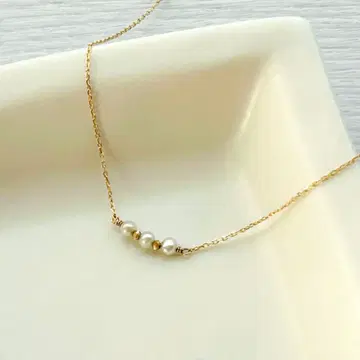 [ ete ] K10YG 담수 펄 목걸이