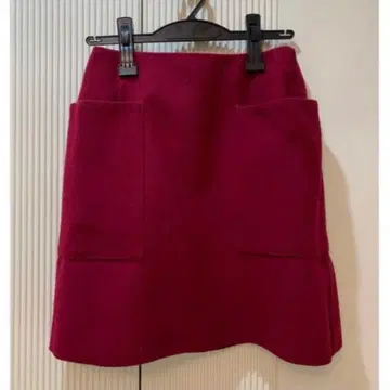 귀한 컬러 거의 새상품 IENA 울 비버 사다리꼴 스커트