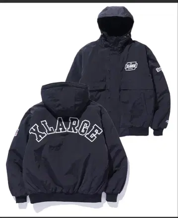 XLARGE 나일론 푸퍼 재킷 블랙 M