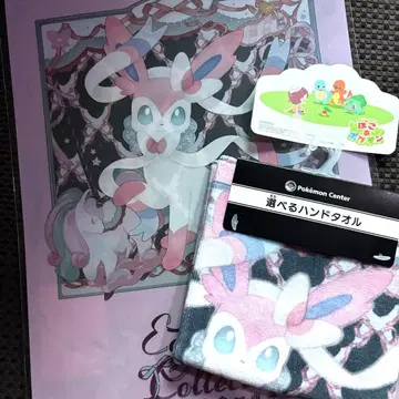 클리어 파일 이브이 컬렉션 포켓몬 센터 핸드 타월