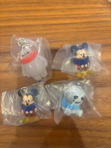 미키 베이맥스 스노우기스 캡슐 토이 4개 세트